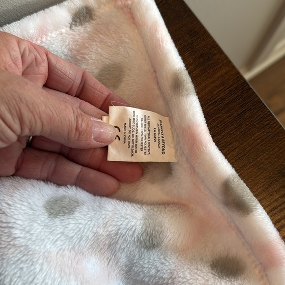 Blankets & Beyond Security Blanket dog puppy gray pink - Picture 6 of 6
